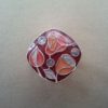 Anillo Esmaltado de Menorca Cuadrado rojo