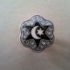 Anillo Esmaltado de Menorca Luna negro