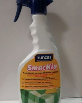 Nuncas Smackia spray, Pretratante para prendas blancas y de colores, 500ml.