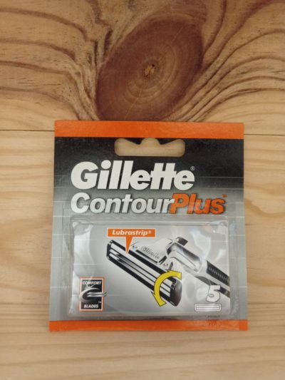 Gillette Contour Plus Hojas recambio, 5 unidades.