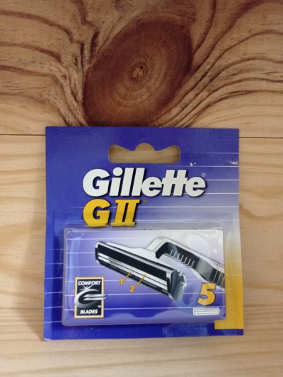 Gillette GII Hojas recambio, 5 unidades
