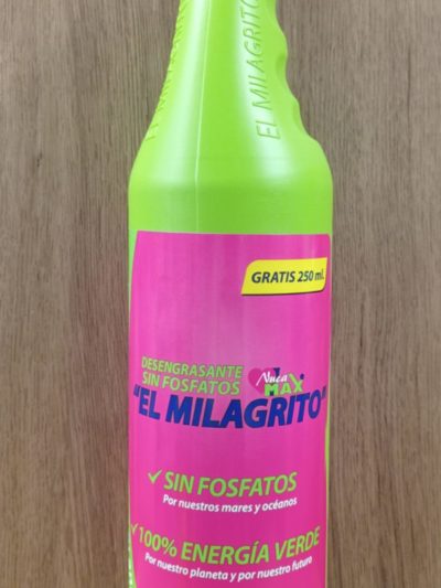 «El Milagrito» Desengrasante Multiusos Sin Fosfatos 750ml.+250 ml.