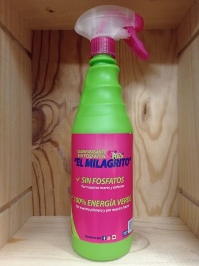 “El Milagrito” Desengrasante Multiusos Sin Fosfatos 750ml. Spray